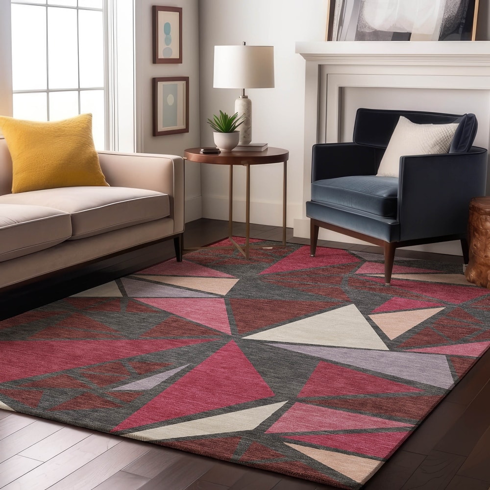 Premium Washable Super Soft Contemporary Mosaic Mayfield Rug