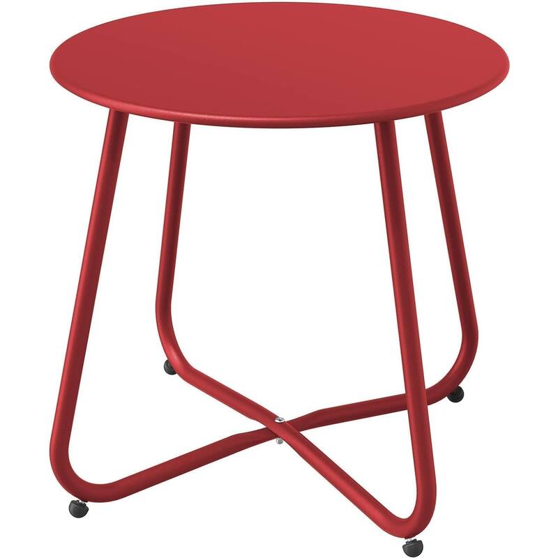 18" or 28" Round Outdoor Side Table End Table Coffee Table - RedX