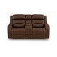 preview thumbnail 4 of 26, Signature Design by Ashley Guru Power Reclining Loveseat with Audio Seating - 75"W x 40"D x 44"H