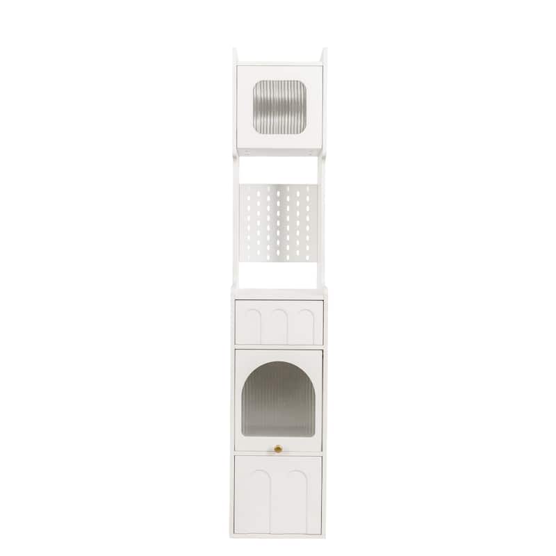 GDFStudio - William Modern 70.87" Storage Cabinet with Adjustable Shelves for Living Room or Entryway