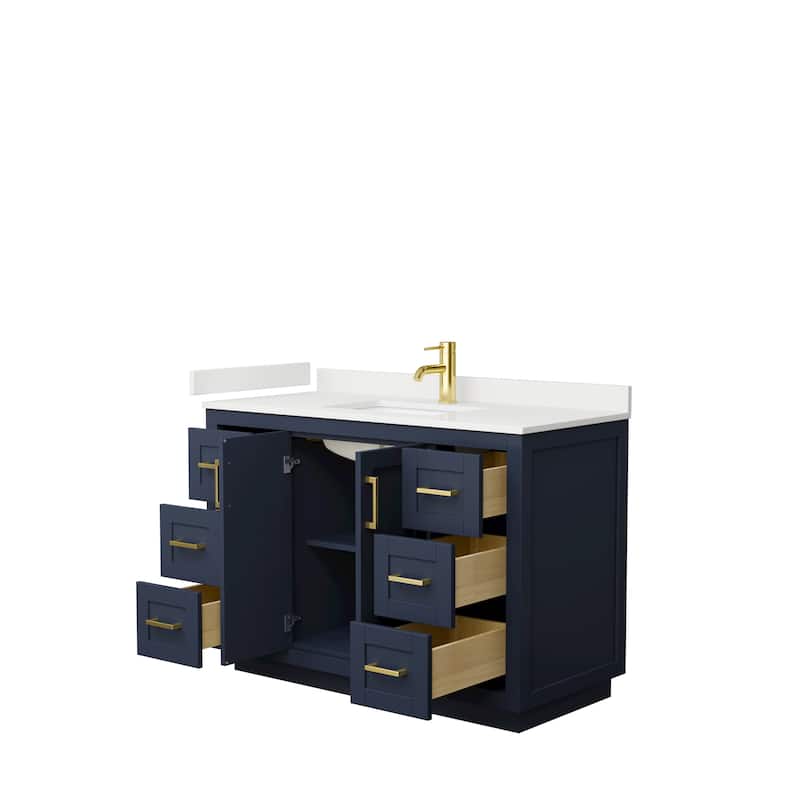 Miranda 48-inch Single Vanity, Quartz Top