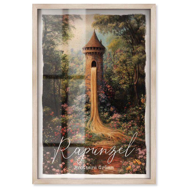 Rapunzel Classic Shadowbox by Art Remedy - Natural - 36" x 54"