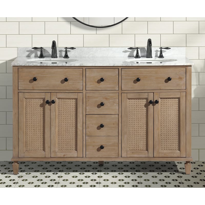 Ari Bath Annie 55" Bathroom Vanity Weathered Fir