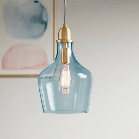 Hampton Hill Auburn Bell Shaped Glass Pendant