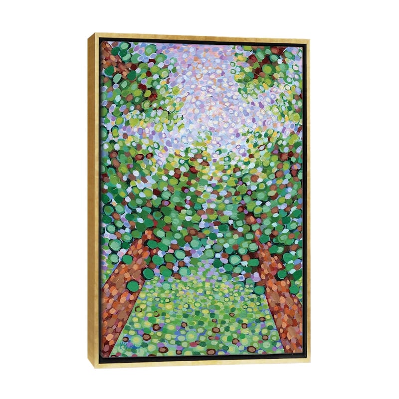 iCanvas "Under The Tall Pines" by Kristen Pobatschnig Framed Canvas Print - Gold - 48x32
