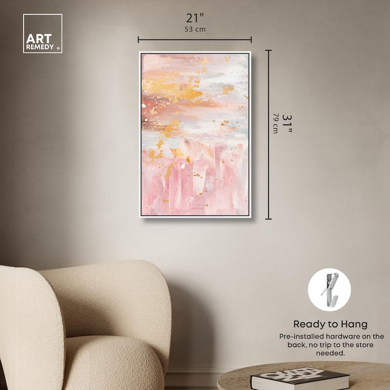 Rose Quartz Canvas by Art Remedy