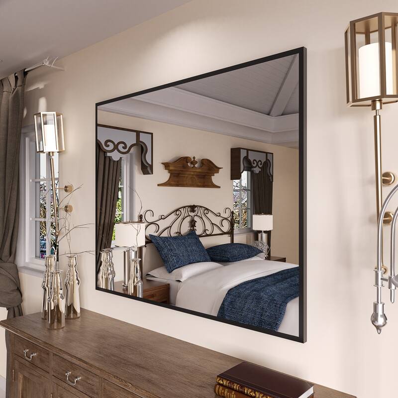 QuivaraView Wall Mounted Aluminum Frame Bathroom Vanity Mirror