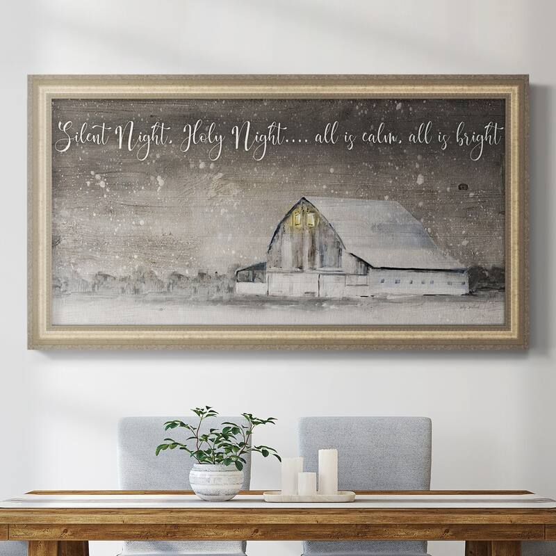 Silent Night Premium Framed Canvas- Ready to Hang