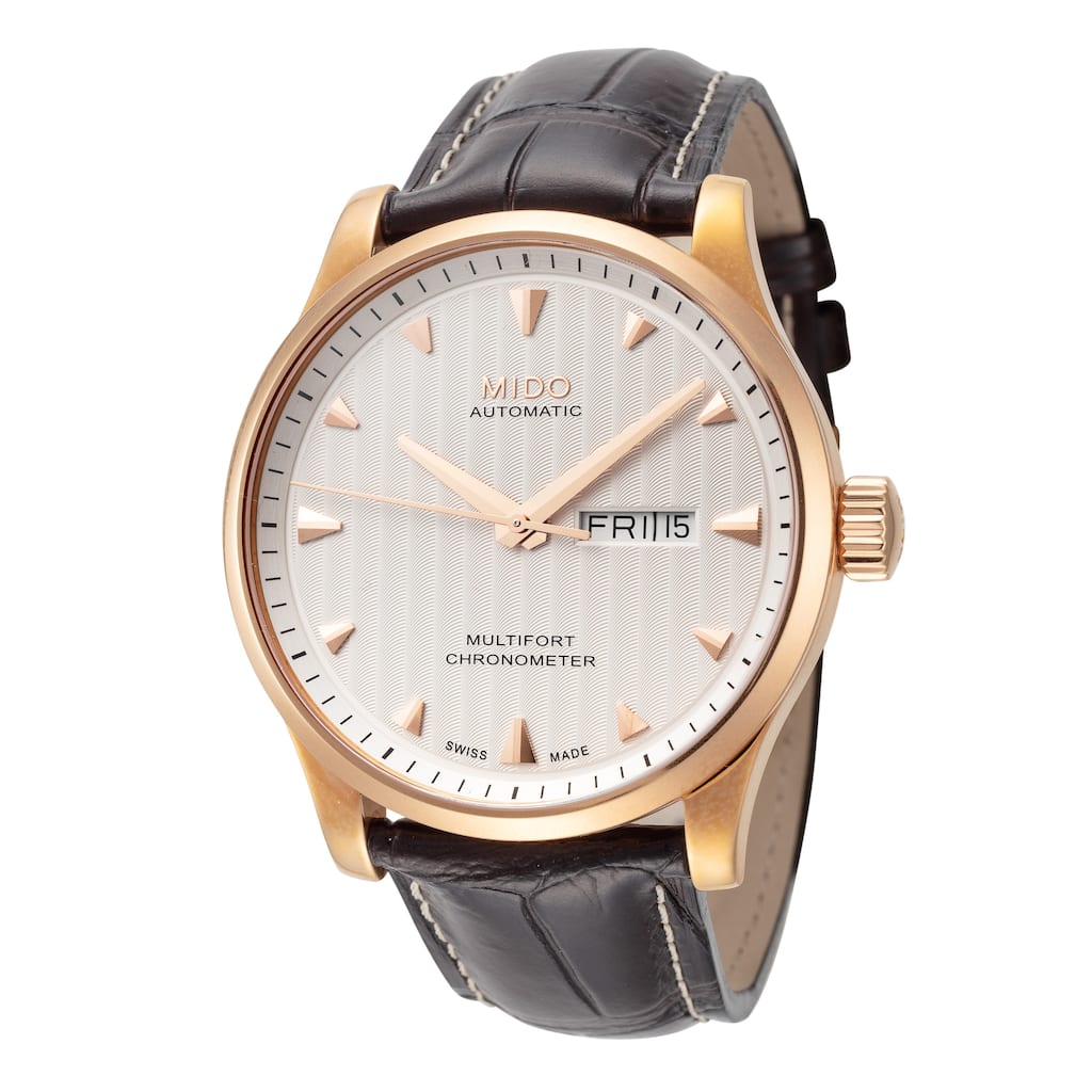 Mido Men's Multifort 42mm Automatic Watch M0054313603100 - Silver - N/A