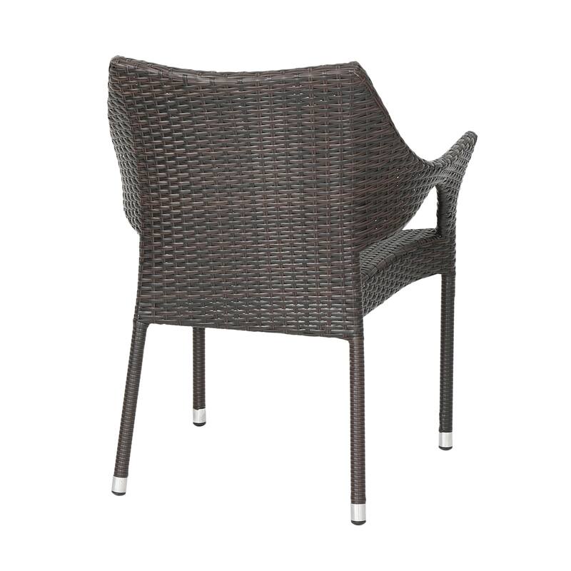 Bryant Outdoor 3 Piece Acacia Wood and Wicker Bistro Set by Christopher Knight Home