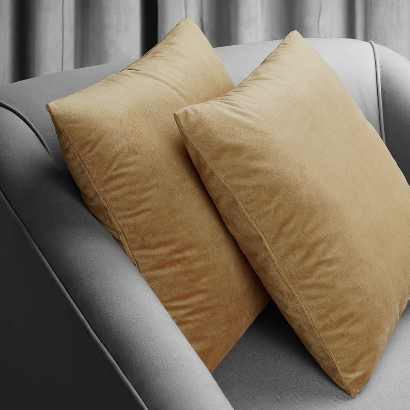 Exclusive Fabrics Signature Velvet Cushion Cover (Set of 2)