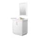 Option White, Bronze Trim, White Quartz Top