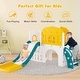 preview thumbnail 9 of 19, Gymax 9 in 1 Toddler Slide L Shaped Kids Slide & Climber Playset w/