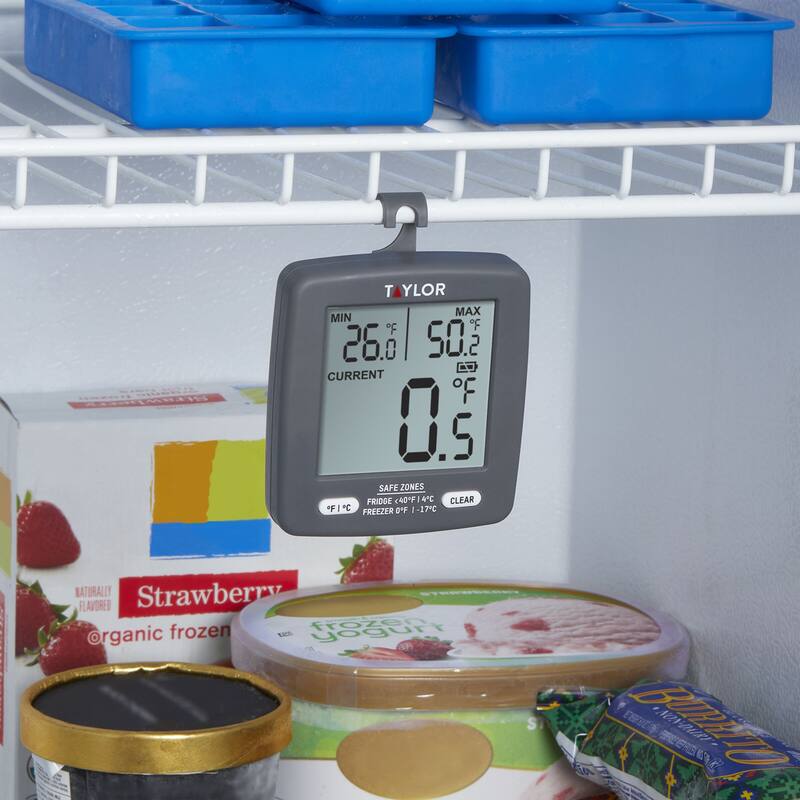Taylor LCD Display Kitchen Thermometer, Grey