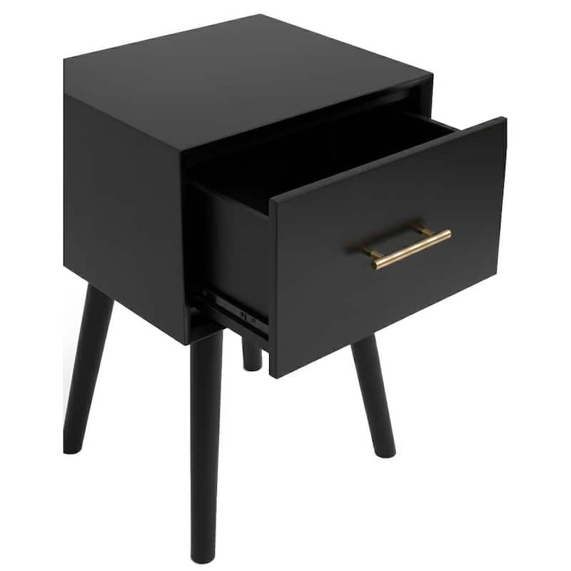Alpine Furniture Flynn 18"W End Table in Black