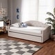 preview thumbnail 12 of 18, Becker Modern and Contemporary Transitional Daybed with Trundle