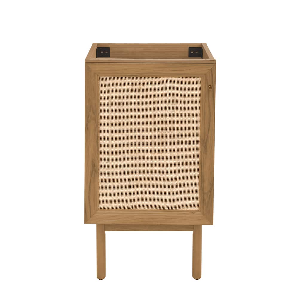 Swiss Madison Chaux 18" Freestanding Bathroom Vanity Cabinet without Top in Golden Oak