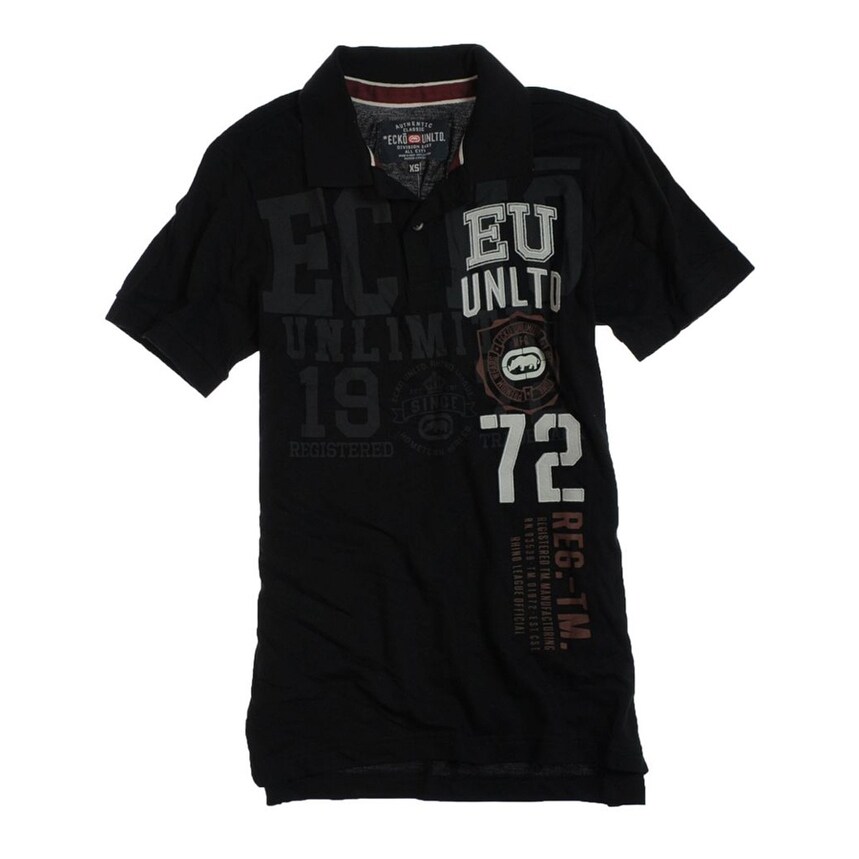 Shop Ecko Unltd Mens Ss Numeral Rugby Polo Shirt Overstock