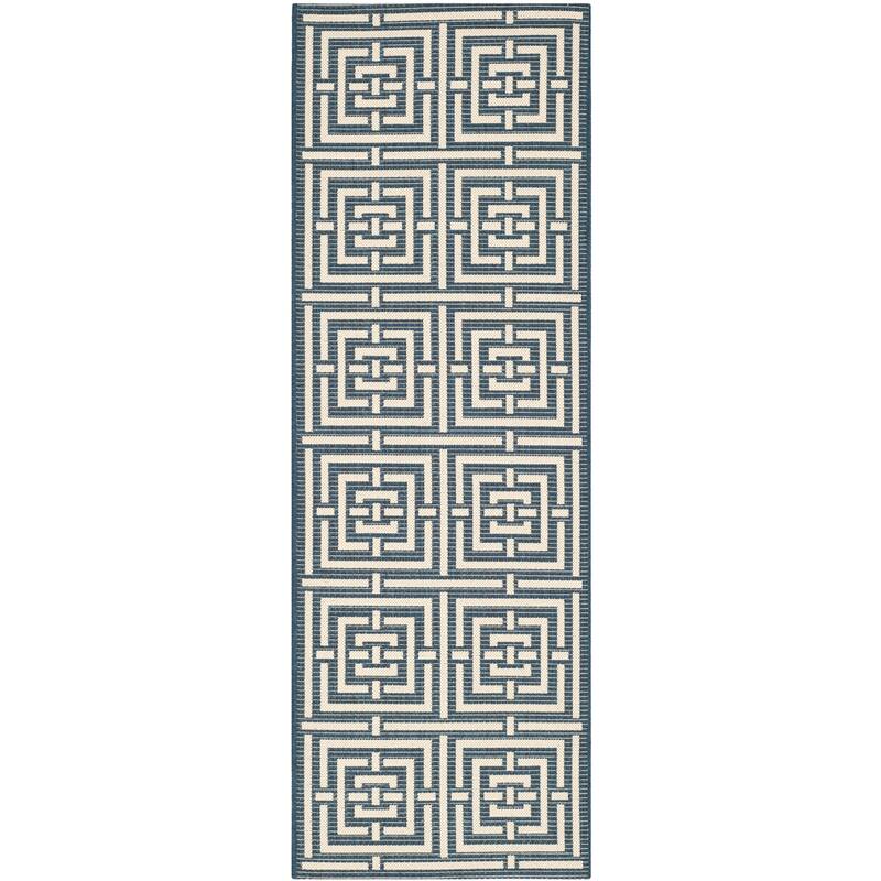 SAFAVIEH Courtyard Ginger Indoor/ Outdoor Waterproof Patio Backyard Rug