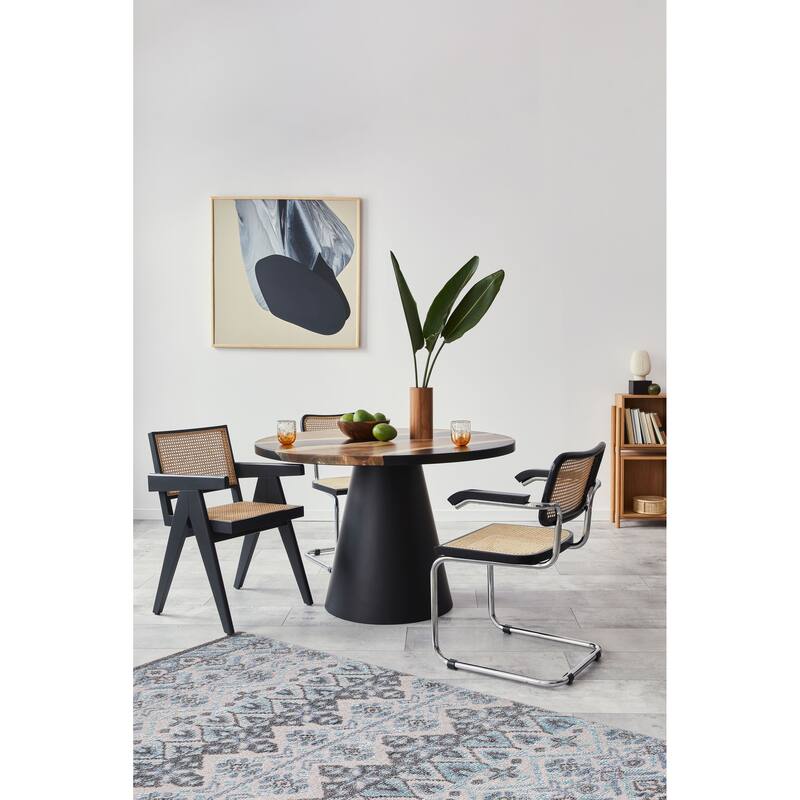 ECARPETGALLERY Hand-knotted Tangier Light Blue Wool Rug - 5'5 x 7'6