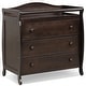 preview thumbnail 8 of 6, 3 Drawer Changing Table Infant Diaper Changing Station with Drawers Brown