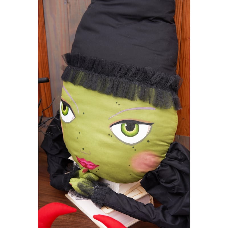 Resting Witch Face Zombinaland Halloween Decorative Soft Figurine Pillow