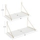 preview thumbnail 11 of 18, Kate and Laurel Vista Wood and Metal Wall Shelves - 2 Piece