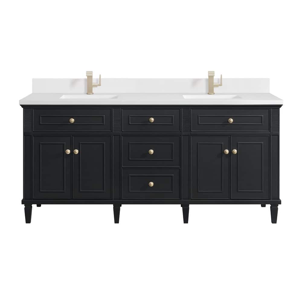 James Martin Vanities 424-V72-1WZ Lorelai 72" Double Basin Wood Vanity