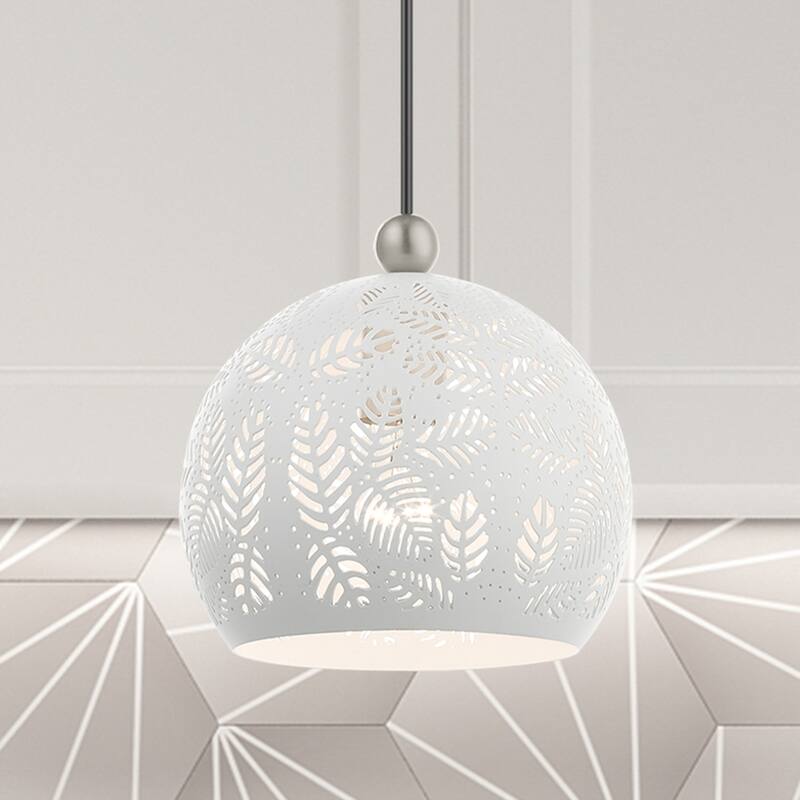Livex Lighting Chantily Single Light 8" Wide Mini Pendant