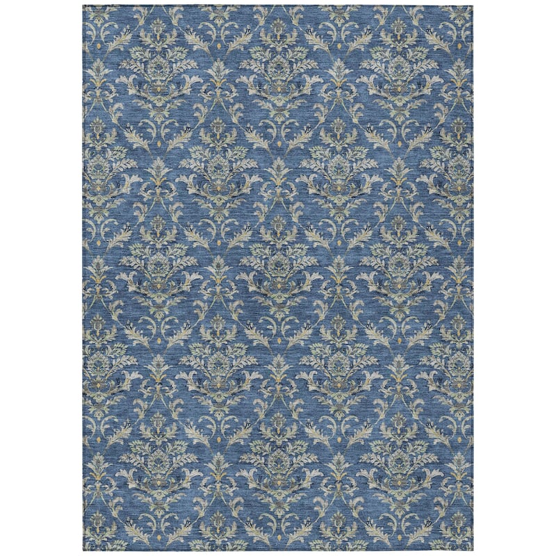 Machine Washable Indoor/ Outdoor Traditional Marrakesh Chantille Rug