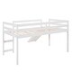 preview thumbnail 16 of 46, Twin Size Loft Bed with Slide, Multifunctional Design, White
