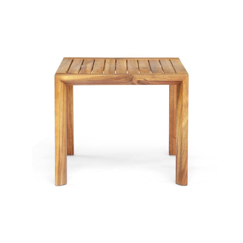 Roomfitters Leah 3-Piece Outdoor Chat Set, Patio Conversation Chairs with Side Table for Garden or Deck, Brown