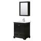 Option Dark Espresso / Carrara Cultured Marble Top /