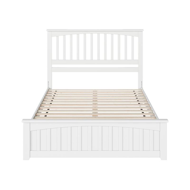 Becket Solid Wood Low Profile Platform Bed with Matching Footboard