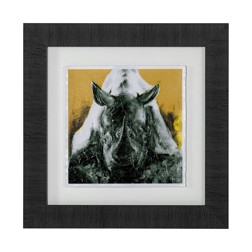 Rhino Yellow Framed Art Print