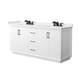 Option White / White Quartz Top / Matte Black Hardware