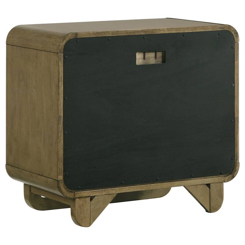 Tully Nutmeg 2-drawers Nightstand