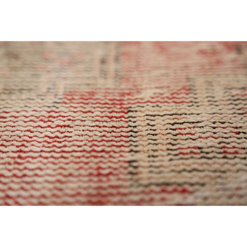 Geometric Bakhtiari Persian Rug Hand-Knotted Wool Carpet - 3'7" x 6'1"