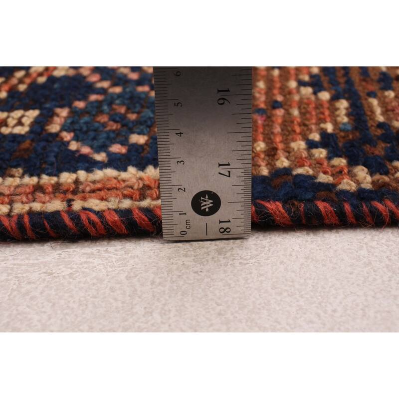 ECARPETGALLERY Hand-knotted Melis Vintage Copper Wool Rug - 3'1 x 10'11