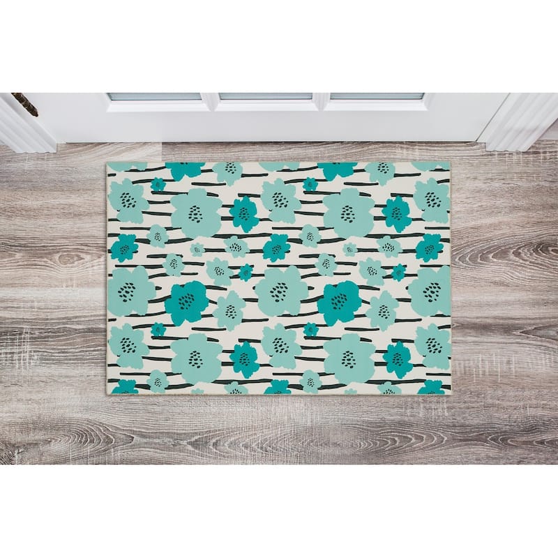 Laurel Machine Washable Floral Area Rug