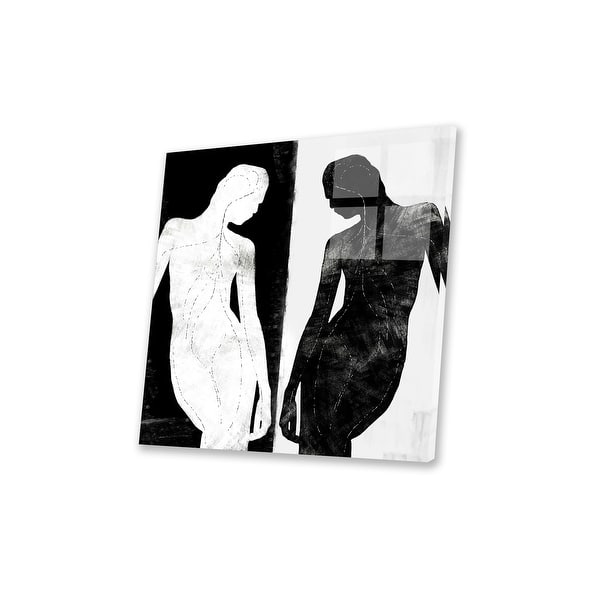 Modern Art- Contrasting Silhouette Figure Print On Acrylic Glass by ...