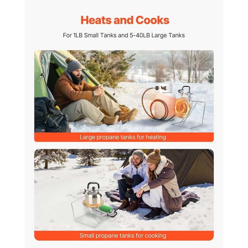 18000 BTU Propane Gas Heater with 3 Heat Settings - 12.99 x 10.24 x 5.12 inches