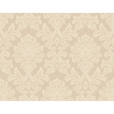 Seabrook Designs Imogene Acanthus Damask Unpasted Wallpaper