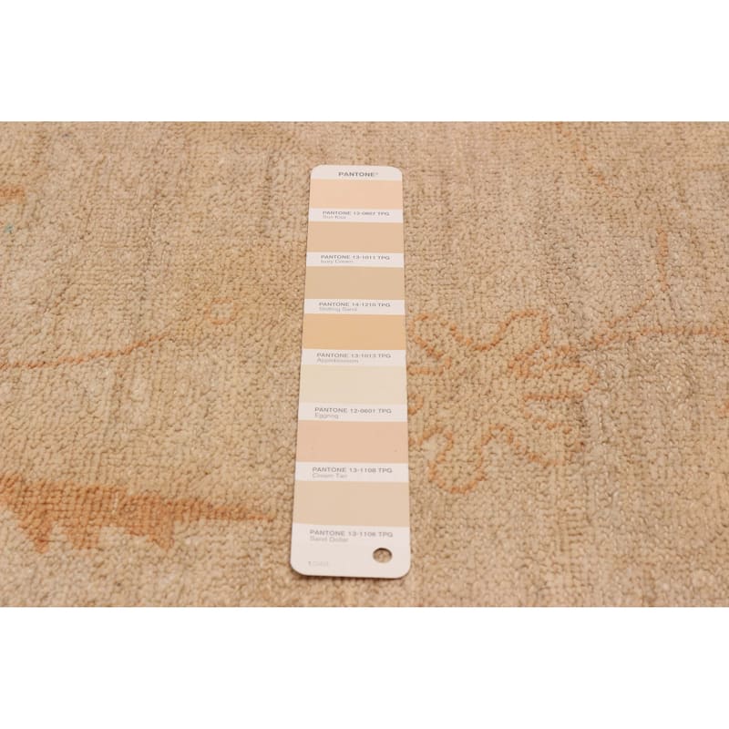ECARPETGALLERY Hand-knotted Chobi Finest Ivory Wool Rug - 5'7 x 7'4