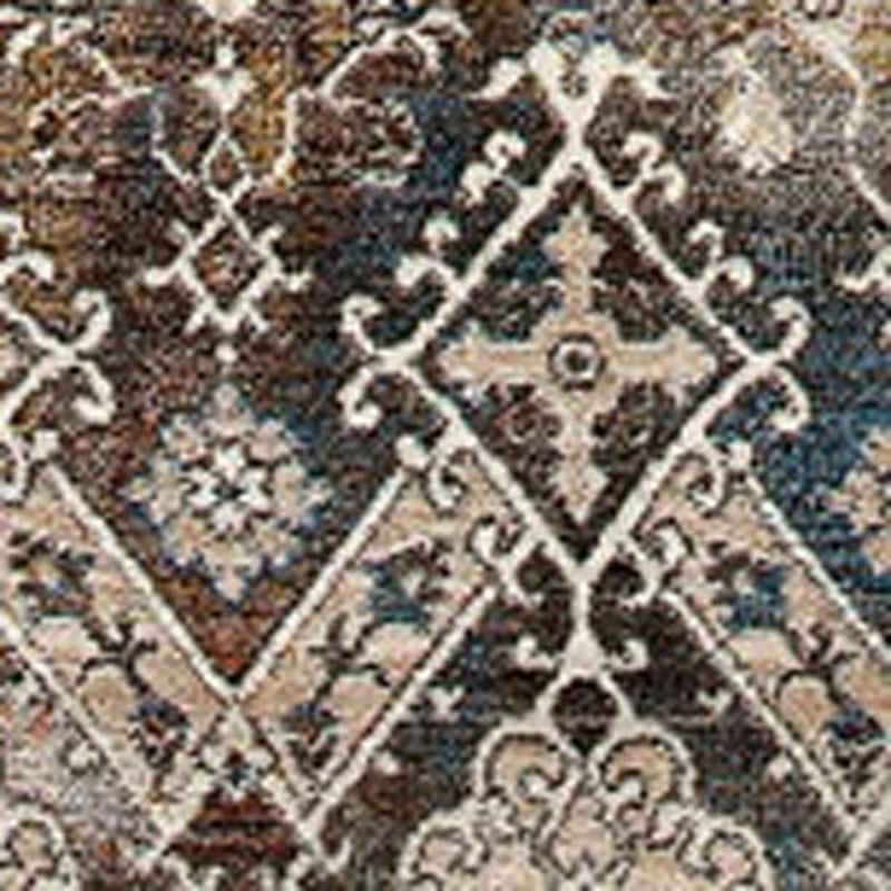 HomeRoots Medallion Contemporary Rectangle Area Rug - 5' X 8'