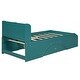 preview thumbnail 19 of 55, Solid Wood Platform Bed Frame Imitate Bridge Design Drawers