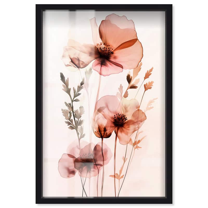 Petal Dye II Shadowbox by Art Remedy - Black - 10" x 15"