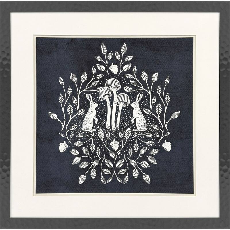 Paragon Rabbits and Mushrooms V Framed Art