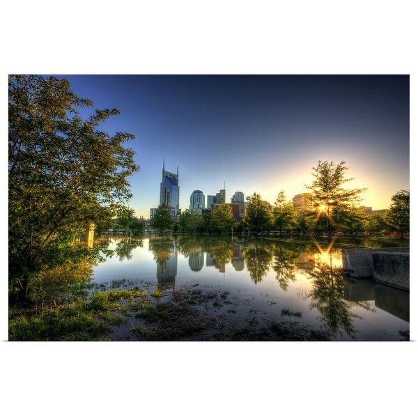 "Skyline of Nashville" Poster Print