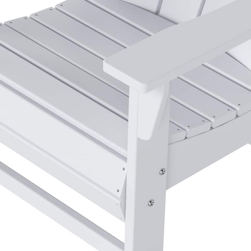 Laguna Hdpe All Weather Outdoor Patio Adirondack Dining Chair With Arms